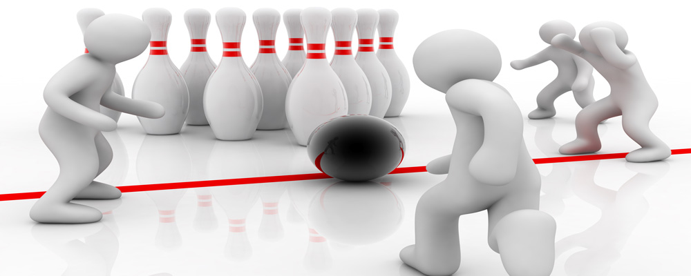animated bowling people
